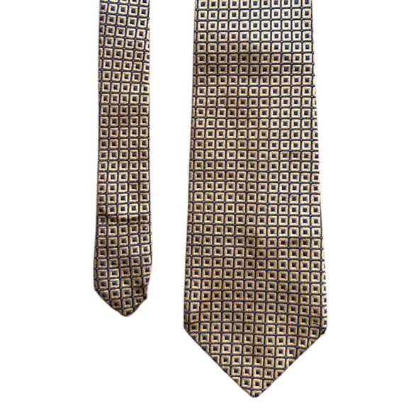 Faconnable Yellow/Blue Tie - Picture 4 of 7